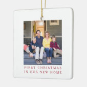 Neues Zuhause-Foto für Weihnachten Keramikornament (Links)
