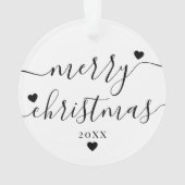 Neues Zuhause-Foto für Weihnachten Ornament (Rückseite)