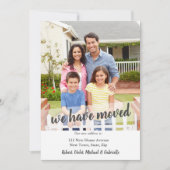 Neues Zuhause-Foto Wir haben Brush-Script-Overlay  Ankündigung (Vorderseite)