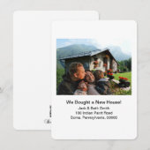 Neues Zuhause-Foto Wir haben die Ankündigung versc (Vorne/Hinten)