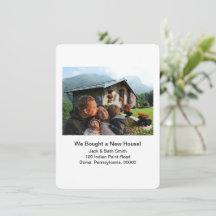 Neues Zuhause-Foto Wir haben die Ankündigung versc