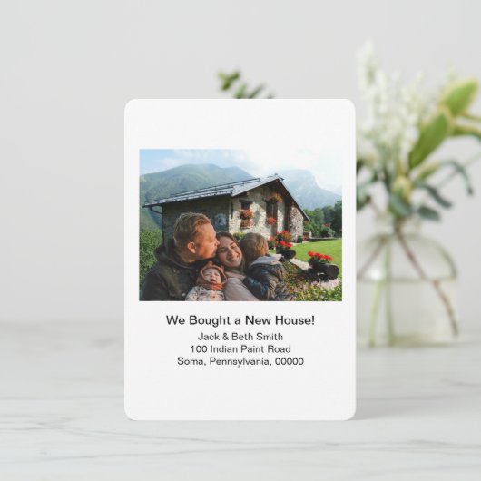 Neues Zuhause-Foto Wir haben die Ankündigung versc (Stehend Vorderseite)