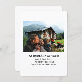 Neues Zuhause-Foto Wir haben die Ankündigung versc