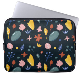 Neues Zuhause-Geschenk   Nahtlose Abstrakte Blume Laptopschutzhülle
