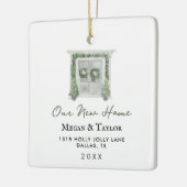 Neues Zuhause-Geschenk Unser neues Zuhause Holiday Keramikornament (Links)