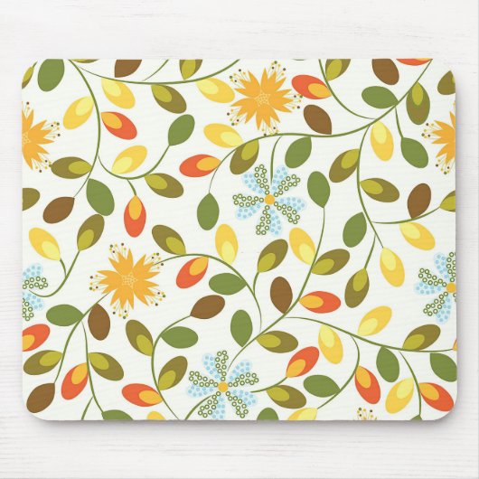 Neues Zuhause-Geschenk | Vintages Blumenmuster Mousepad (Vorne)
