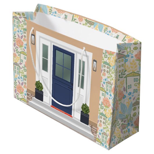 Neues Zuhause Große Geschenktüte (Rückseite Schrägansicht)