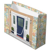 Neues Zuhause Große Geschenktüte (Vorderseite Schrägansicht)