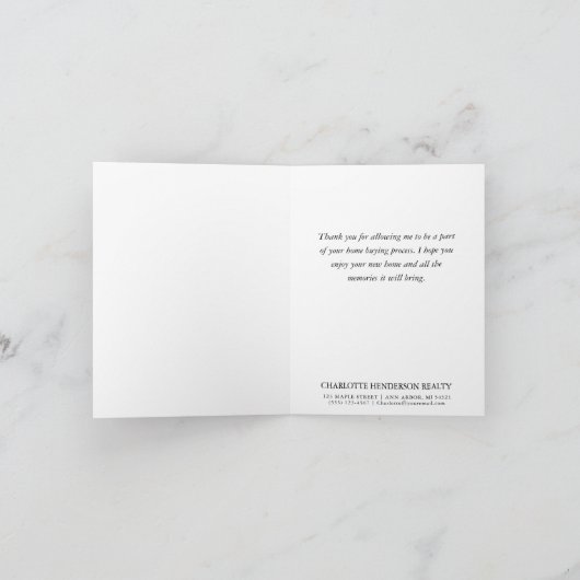 Neues Zuhause Happy Closing Day Blue Paint Chip (Innenseite)