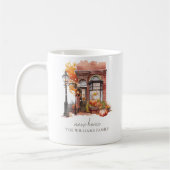 Neues Zuhause Herbsttür-Foto Kaffeetasse (Links)