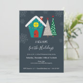 Neues Zuhause Holidays Virtual Housewarming Party Einladung (Stehend Vorderseite)