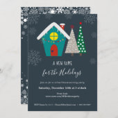 Neues Zuhause Holidays Virtual Housewarming Party Einladung (Vorne/Hinten)
