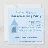 Neues Zuhause Housewarming-Party für den Weißzaun Ankündigung (Vorderseite)