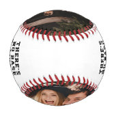 Neues Zuhause Keepake-Foto Baseball (Rückseite)