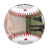 Neues Zuhause Keepake-Foto Baseball (Vorderseite)