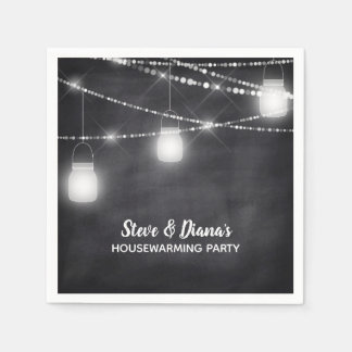 Neues Zuhause Mason Jar Chalkboard Housewarming Pa Serviette