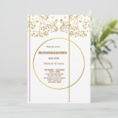 Neues Zuhause Modernes Herbsthaus Party im Herbst Einladung (Stehend Vorderseite)