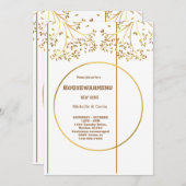 Neues Zuhause Modernes Herbsthaus Party im Herbst Einladung (Vorne/Hinten)