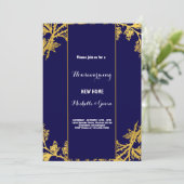 Neues Zuhause Modernes Herbsthaus Party im Herbst Einladung (Stehend Vorderseite)