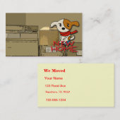Neues Zuhause-neue Adresse Visitenkarte (Vorne/Hinten)