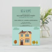 Neues Zuhause niedliches Housewarming-Party Einladung (Stehend Vorderseite)