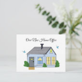 Neues Zuhause Office Postkarte (Stehend Vorderseite)