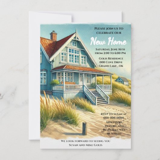 Neues Zuhause Open House / Housewärming Party Einl Einladung (Vorderseite)