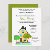 Neues Zuhause Open House / Housewarming Party Einladung (Vorne/Hinten)