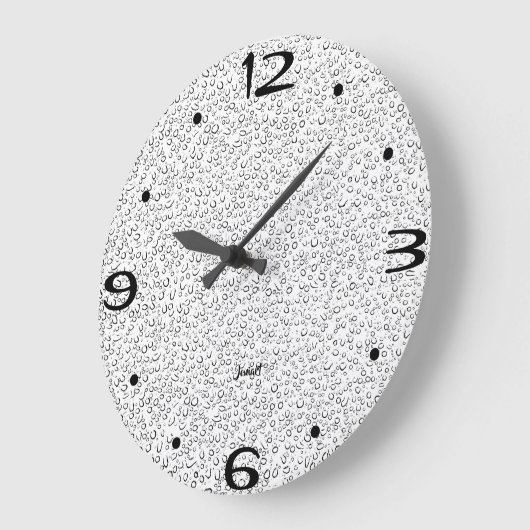 Neues Zuhause Perfektes Badezimmer Weitblick Weiß Große Wanduhr (Winkel)