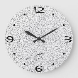 Neues Zuhause Perfektes Badezimmer Weitblick Weiß Große Wanduhr