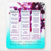 Neues Zuhause-Reinigungszeitplan für Hausarbeit Eh Mousepad (Vorne)