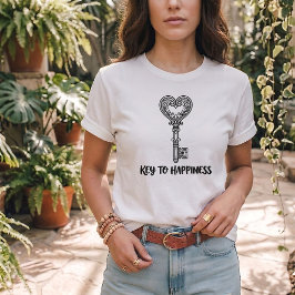 Neues Zuhause Schlüssel Zum Glück Grafik T-Shirt