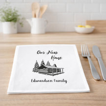 Neues Zuhause Umzug in ein neues Haus Familienname