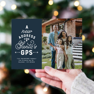 Neues Zuhause vier Foto navyblau Weihnachten