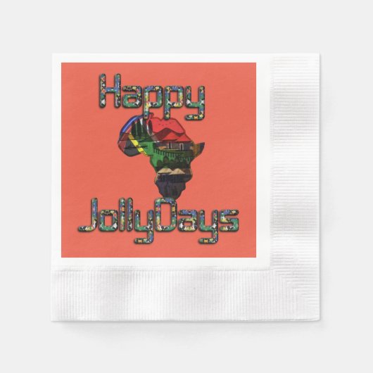 Neueste Afrika Weihnachts-Besondere Anlass Custom Serviette (Vorderseite)