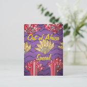 Neueste afrikanische Mode Postkarte (Stehend Vorderseite)