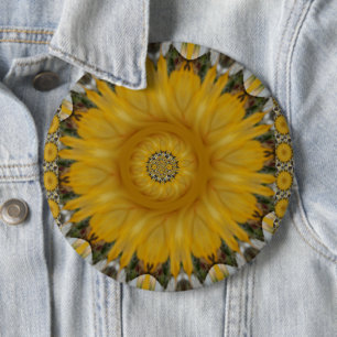 Neueste afrikanische Traditionelle Sonnenblumenkun Button