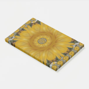 Neueste afrikanische Traditionelle Sonnenblumenkun Post-it Klebezettel