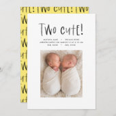 Neueste Ankündigung der Geburt eines Fotos mit min (Vorne/Hinten)