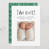 Neueste Ankündigung der Geburt eines Fotos mit min (Vorne/Hinten)