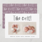 Neueste Ankündigung der Geburt eines Fotos mit min (Vorne/Hinten)