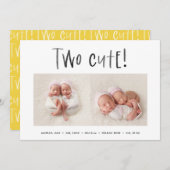 Neueste Ankündigung der Geburt eines Fotos mit min (Vorne/Hinten)