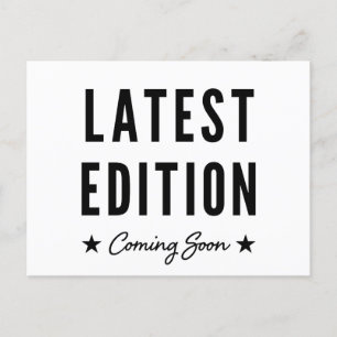 Neueste Ausgabe kommende bald Schwangerschaftsankü Ankündigungspostkarte