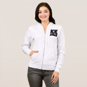 Neueste benutzerdefinierte TexteLogo-Frauen-Bella+ Hoodie (Vorne ganz)