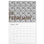 Neueste benutzerdefinierte TextLogo-Kalender Kalender (Feb 2027)