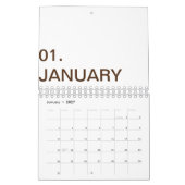 Neueste benutzerdefinierte TextLogo-Kalender Kalender (Jan 2027)