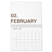 Neueste benutzerdefinierte TextLogo-Kalender Kalender (Feb 2027)