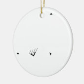 Neueste benutzerdefinierte TextLogo-Keramik-Orname Keramik Ornament (Links)