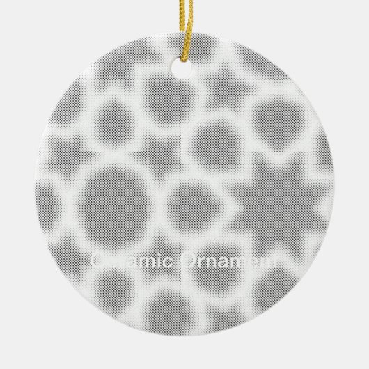 Neueste benutzerdefinierte TextLogo-Keramik-Orname Keramik Ornament (Vorne)