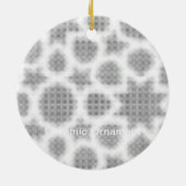 Neueste benutzerdefinierte TextLogo-Keramik-Orname Keramik Ornament (Hinten)